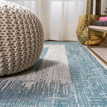 Scandi Minimalist Border Indoor/outdoor Area Rug